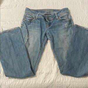 Light Blue Distressed Women's Jeans